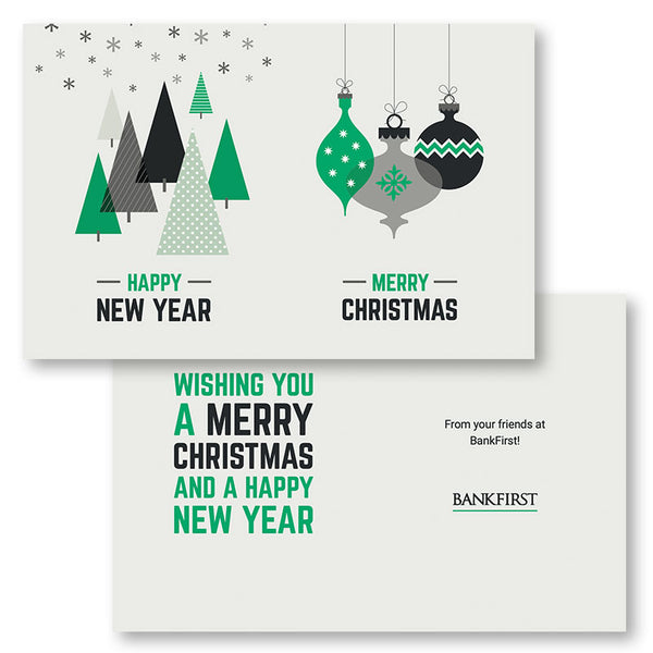 Corporate Christmas Cards w/ Envelopes - Pack of 25