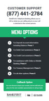 (PREORDER) Call Center Rack Card - Set of 25