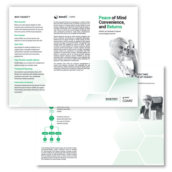 IntraFi CDARS Brochures - Pack of 25