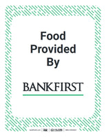 Food Provided Signs - 8.5x11