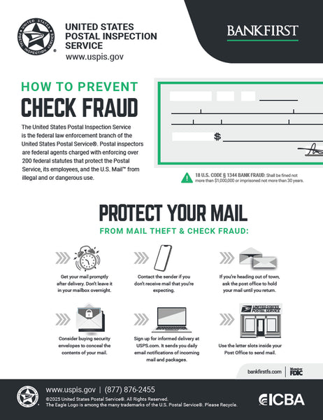 Check Fraud Scratchpads - 8.5"x11" - Sets of 10